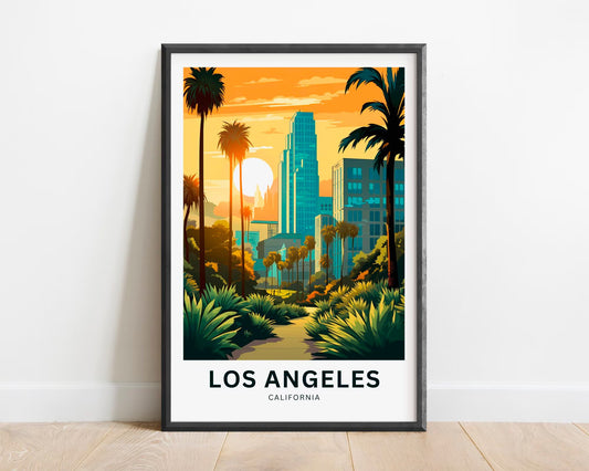 Los Angeles Travel Poster