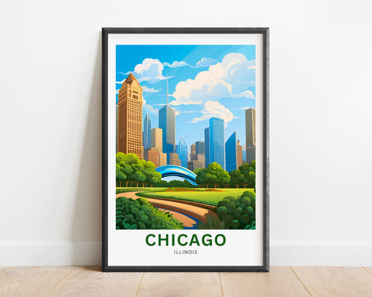 Chicago Travel Poster