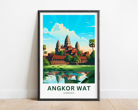 Angkor Wat Travel Poster