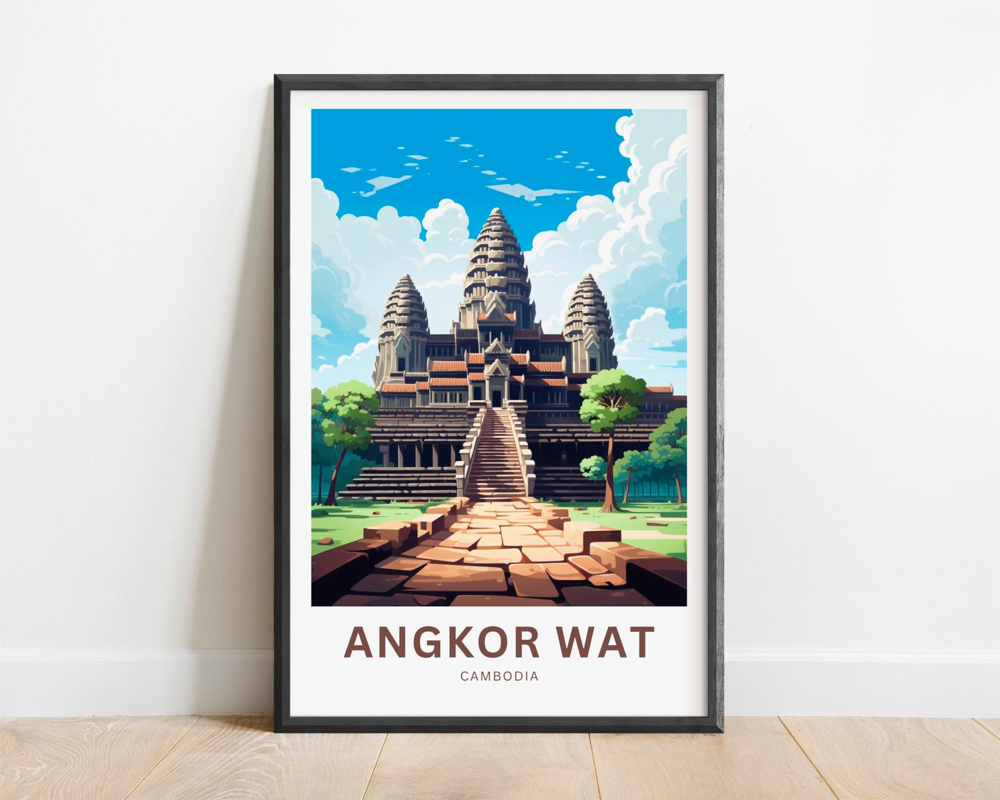 Angkor Wat Travel Poster