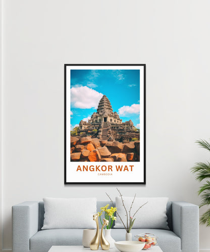 Angkor Wat Travel Poster