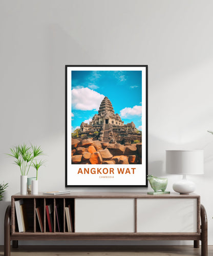 Angkor Wat Travel Poster