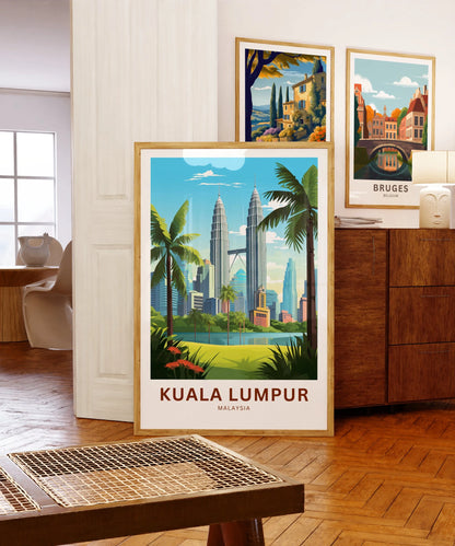 Kuala Lumpur Travel Poster