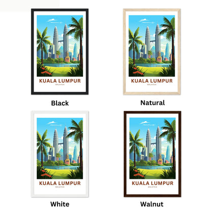 Kuala Lumpur Travel Poster