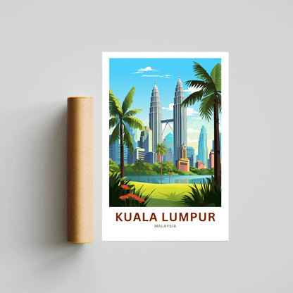 Kuala Lumpur Travel Poster