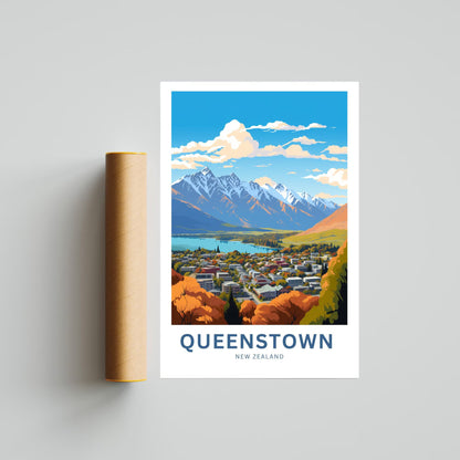 Queenstown Travel Poster