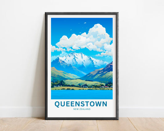 Queenstown Travel Poster