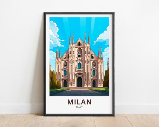 Milan Travel Poster