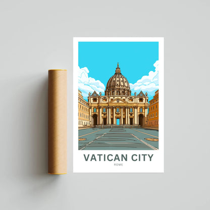 Vatican travel print