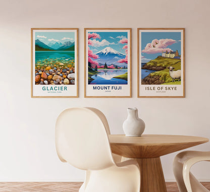 Mount Fuji Travel Poster