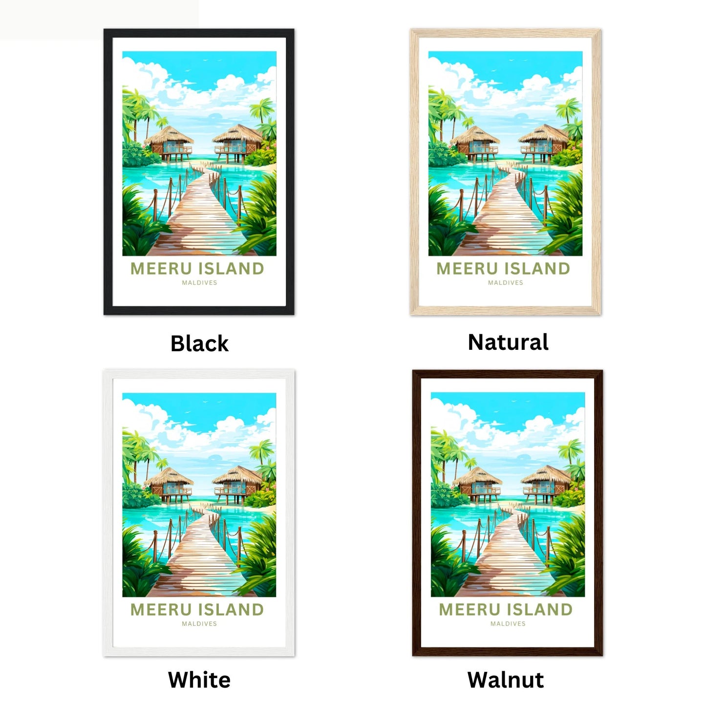 Meeru Island Travel Poster