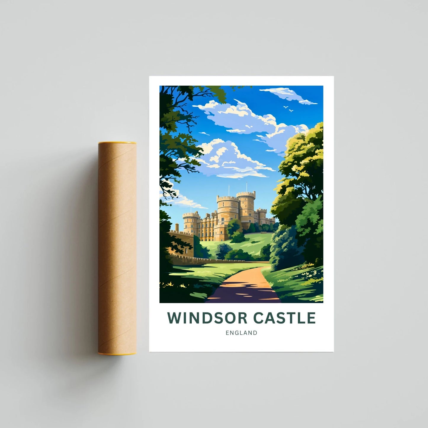 Windsor Castle Travel Poster