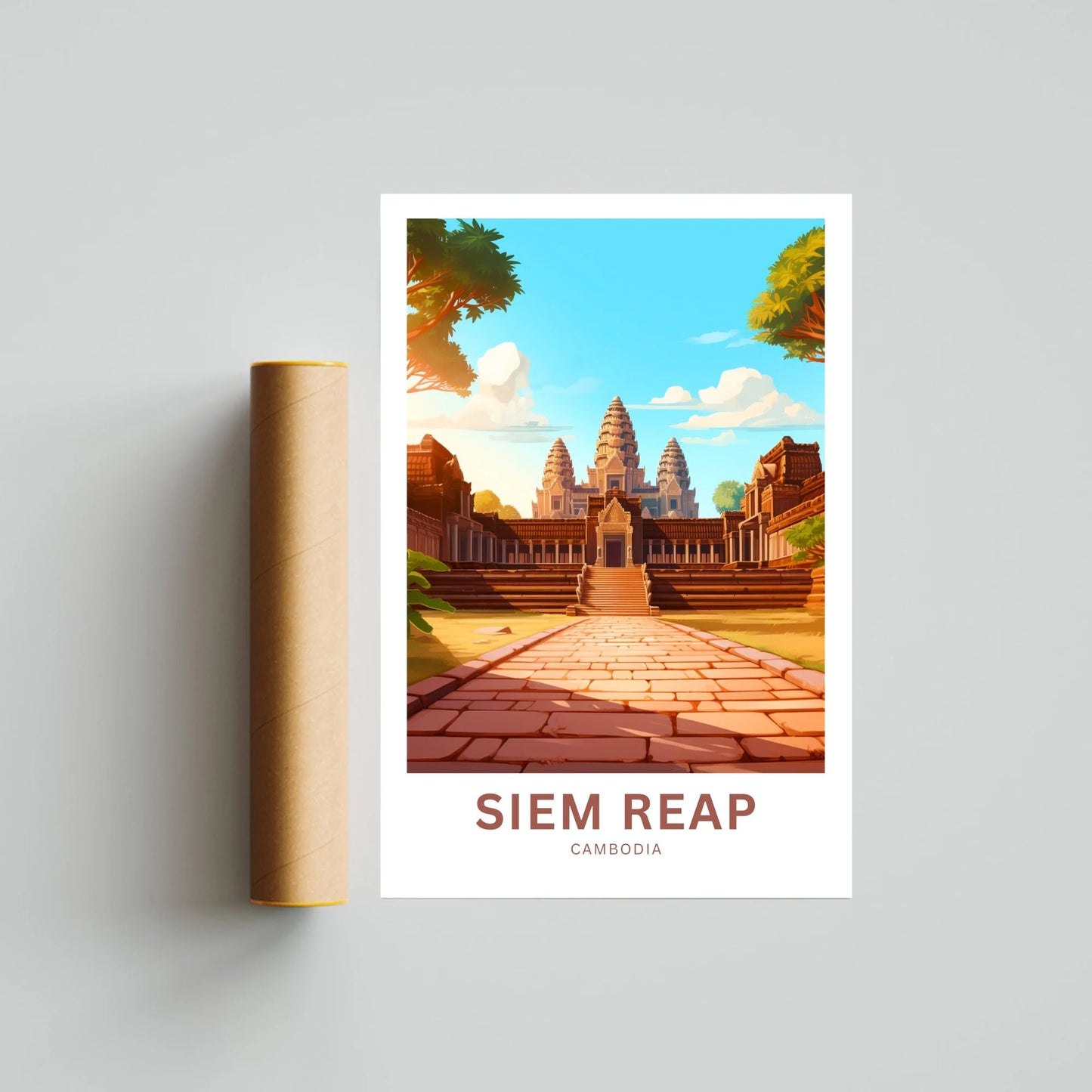 Siem Reap Travel Poster