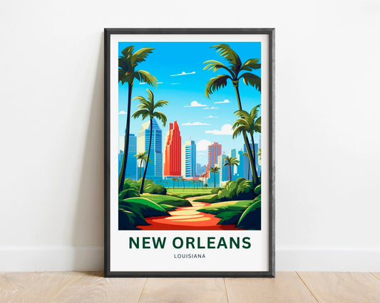 New Orleans Travel Poster