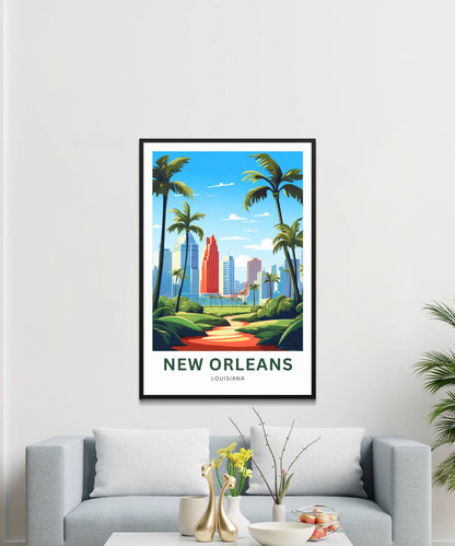 New Orleans Travel Poster