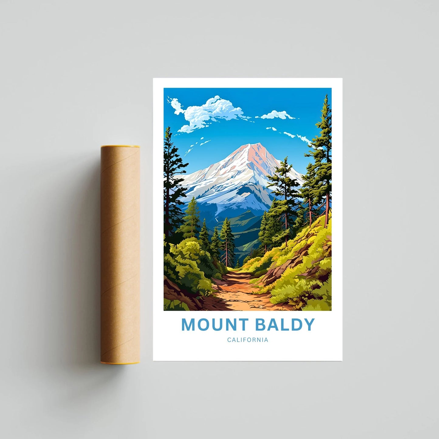 Mount Baldy Travel Poster