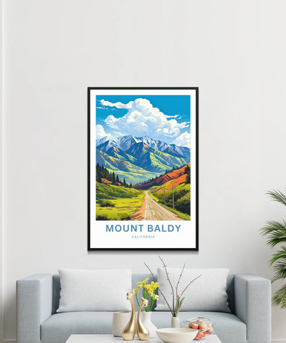 Mount Baldy Travel Poster