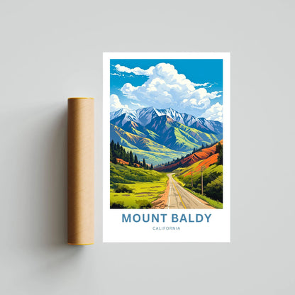 Mount Baldy Travel Poster