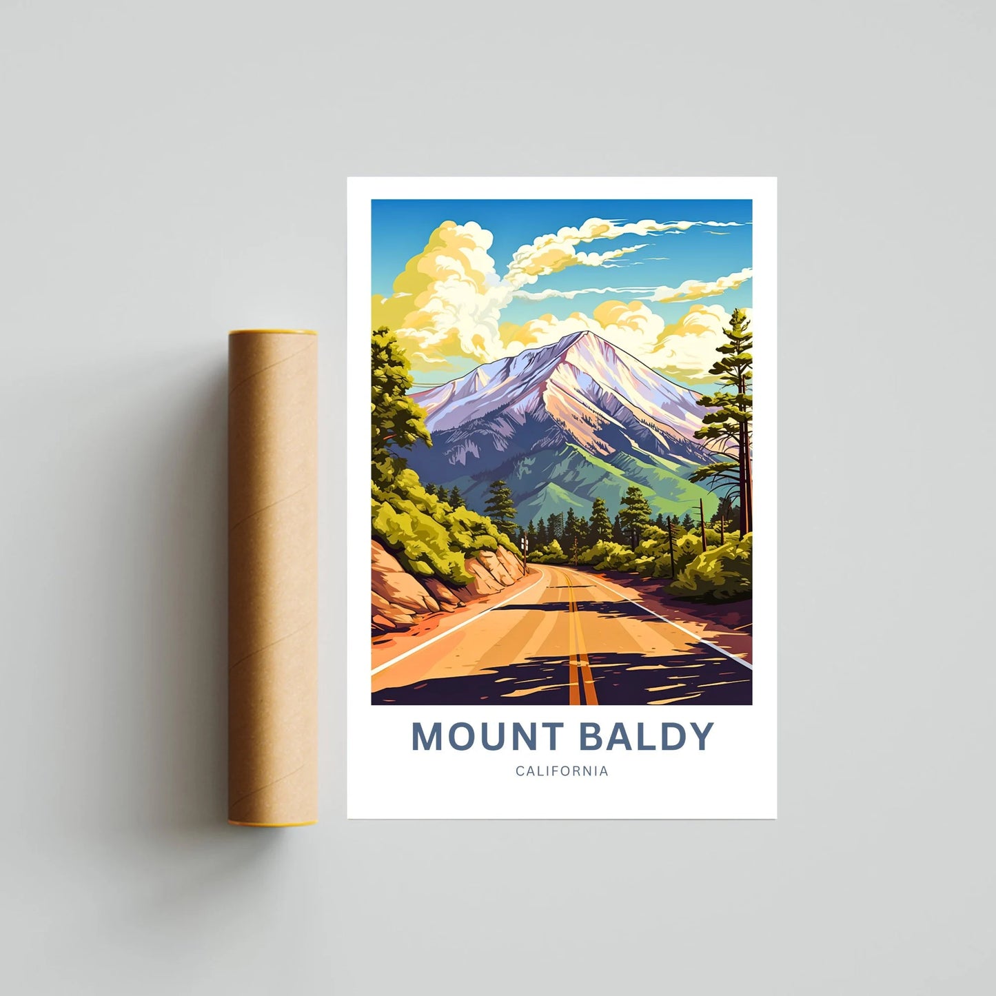 Mount Baldy Travel Poster