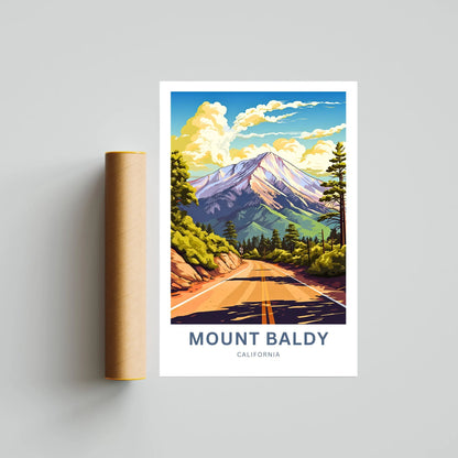 Mount Baldy Travel Poster