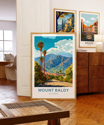 Mount Baldy Travel Poster