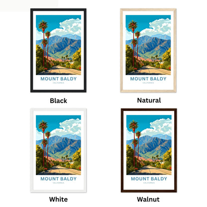 Mount Baldy Travel Poster