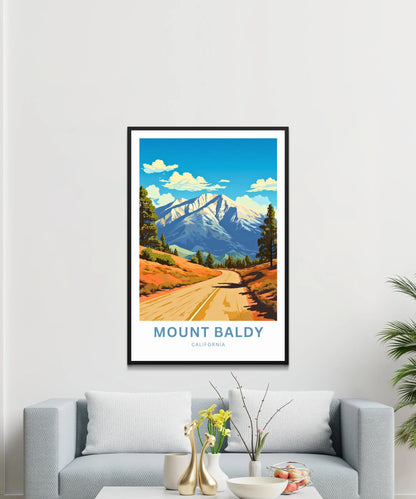 Mount Baldy Travel Poster