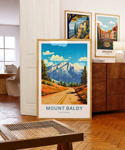 Mount Baldy Travel Poster