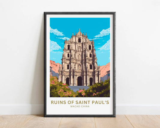 Ruins of Saint Paul's Travel Poster