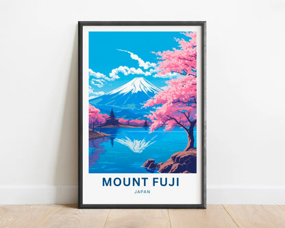 Mount Fuji Travel Poster