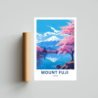 Mount Fuji Travel Poster