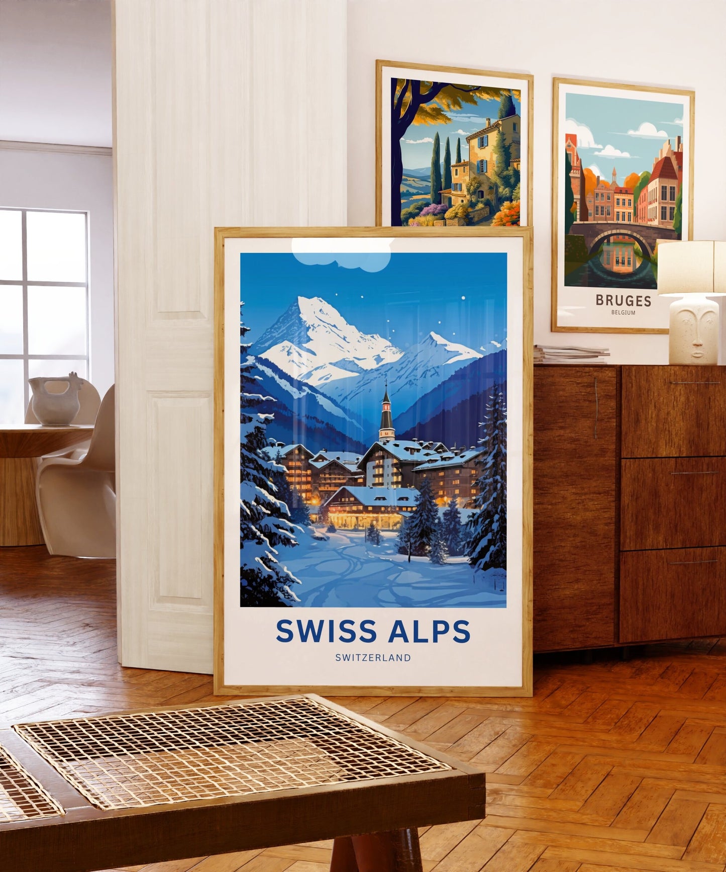 Swiss Alps Travel Poster