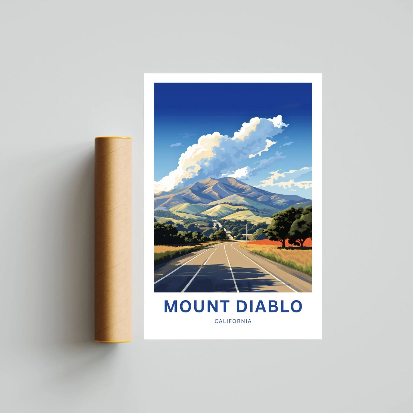 Mount Diablo Travel Poster