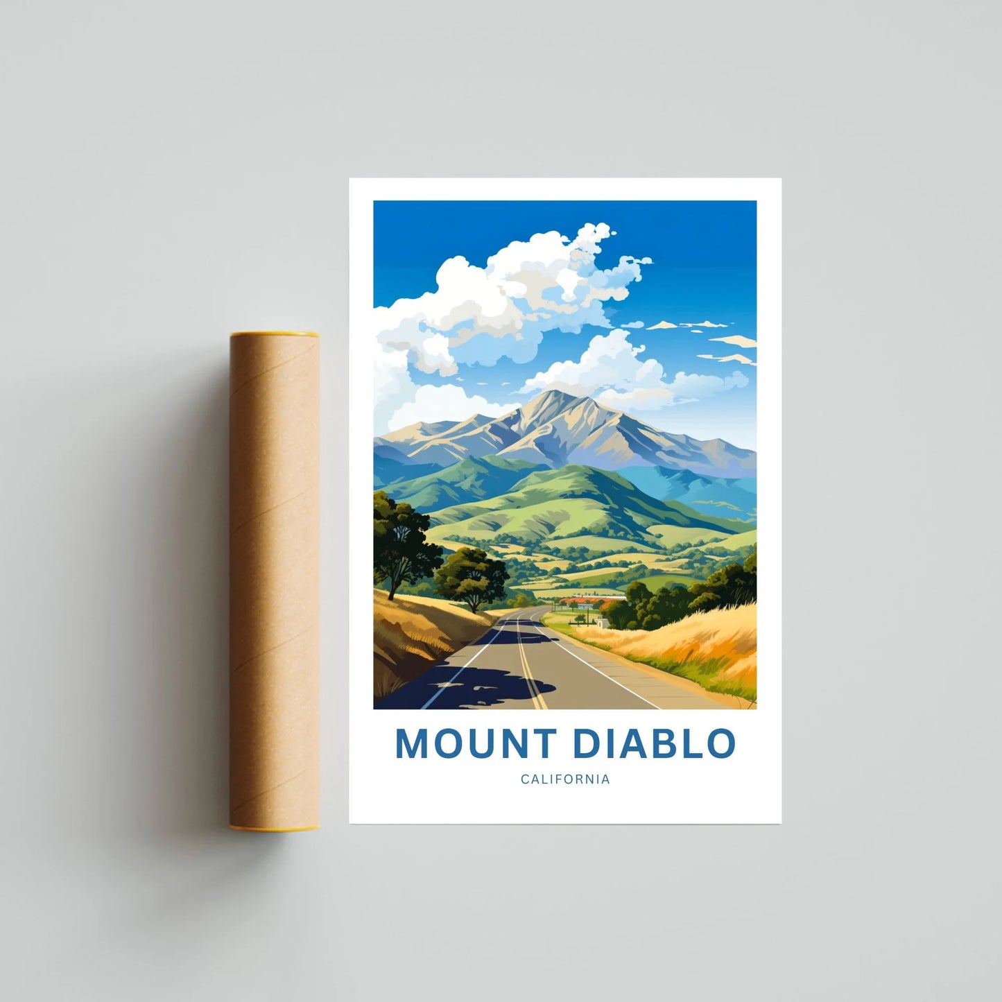 Mount Diablo Travel Poster