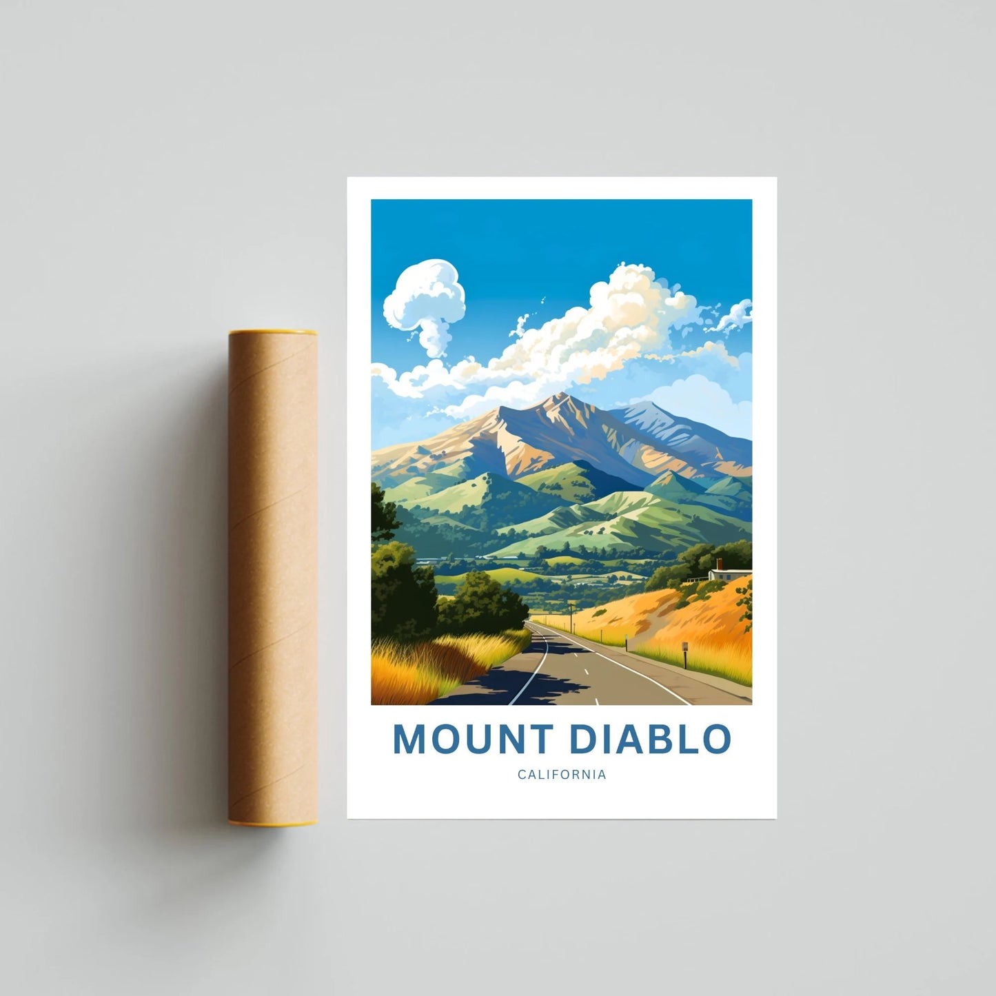 Mount Diablo Travel Poster