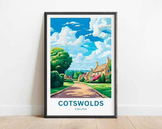 Cotswolds Travel Poster