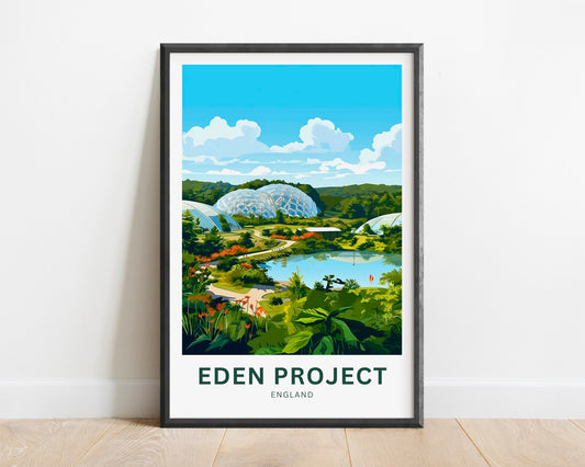 Eden Project Travel Poster