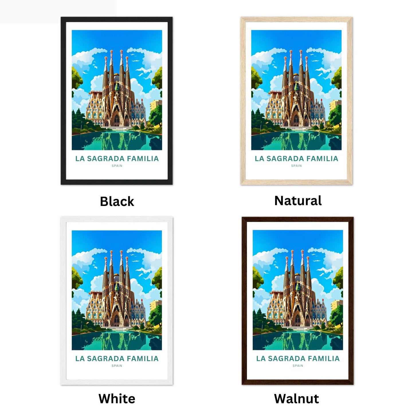 La Sagrada Familia  Travel Poster