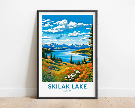 Skilak Lake Travel Poster