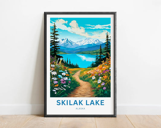 Skilak Lake Travel Poster