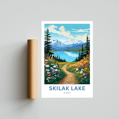 Skilak Lake Travel Poster