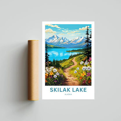 Skilak Lake Travel Poster