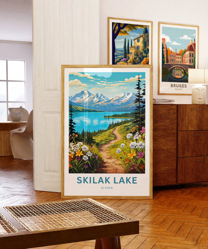 Skilak Lake Travel Poster