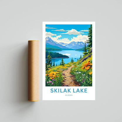 Skilak Lake Travel Poster