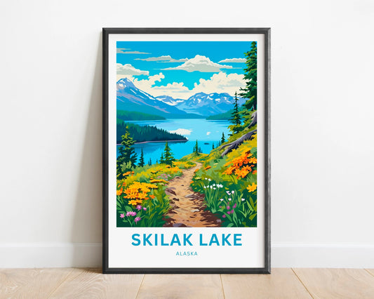 Skilak Lake Travel Poster