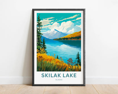 Skilak Lake Travel Poster