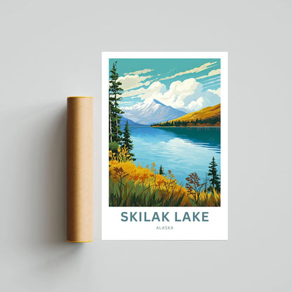 Skilak Lake Travel Poster