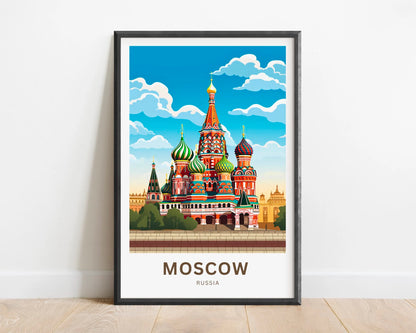 Moscow Travel Poster