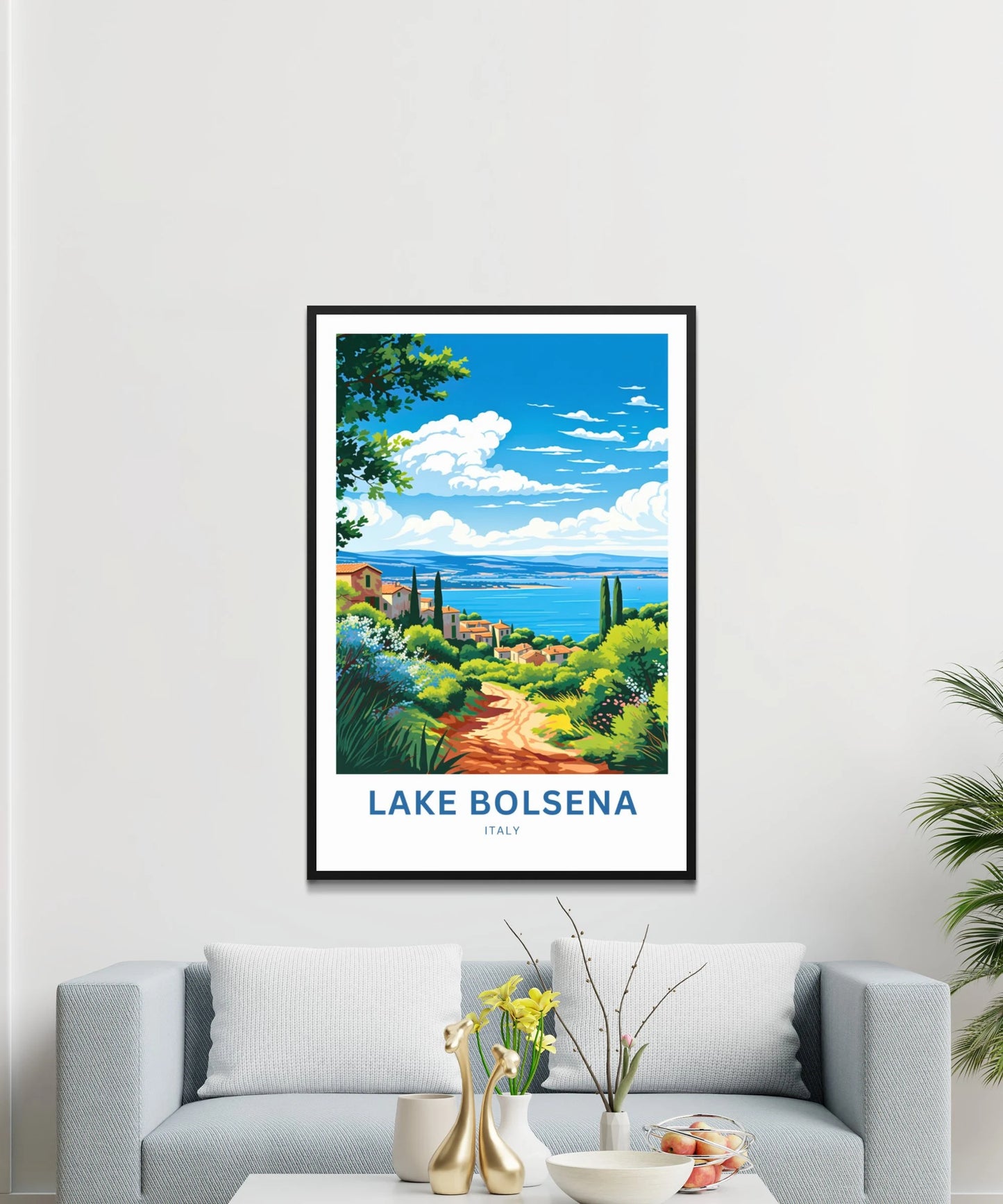 Lake Bolsena Travel Poster