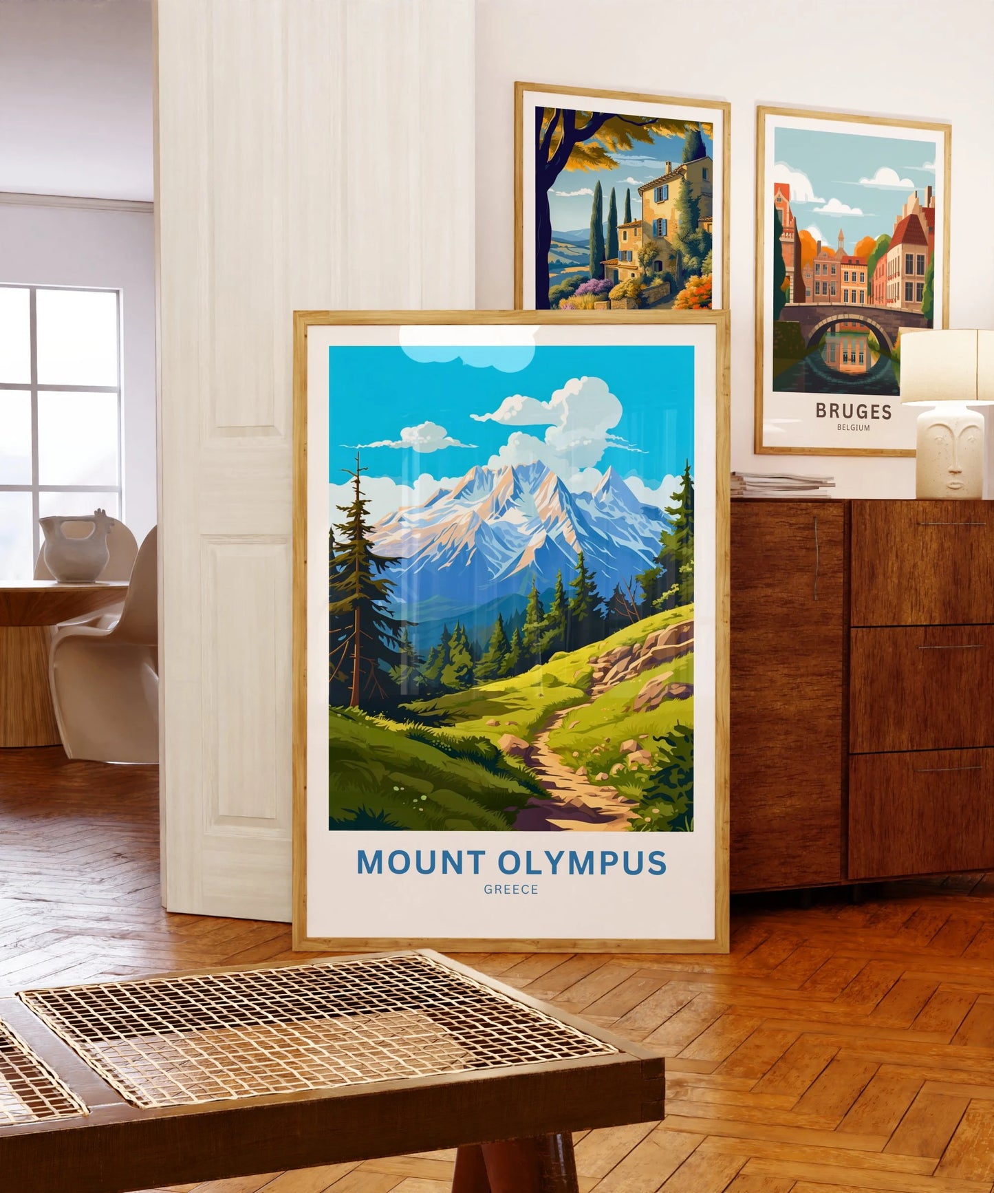 Mount Olympus Travel Poster